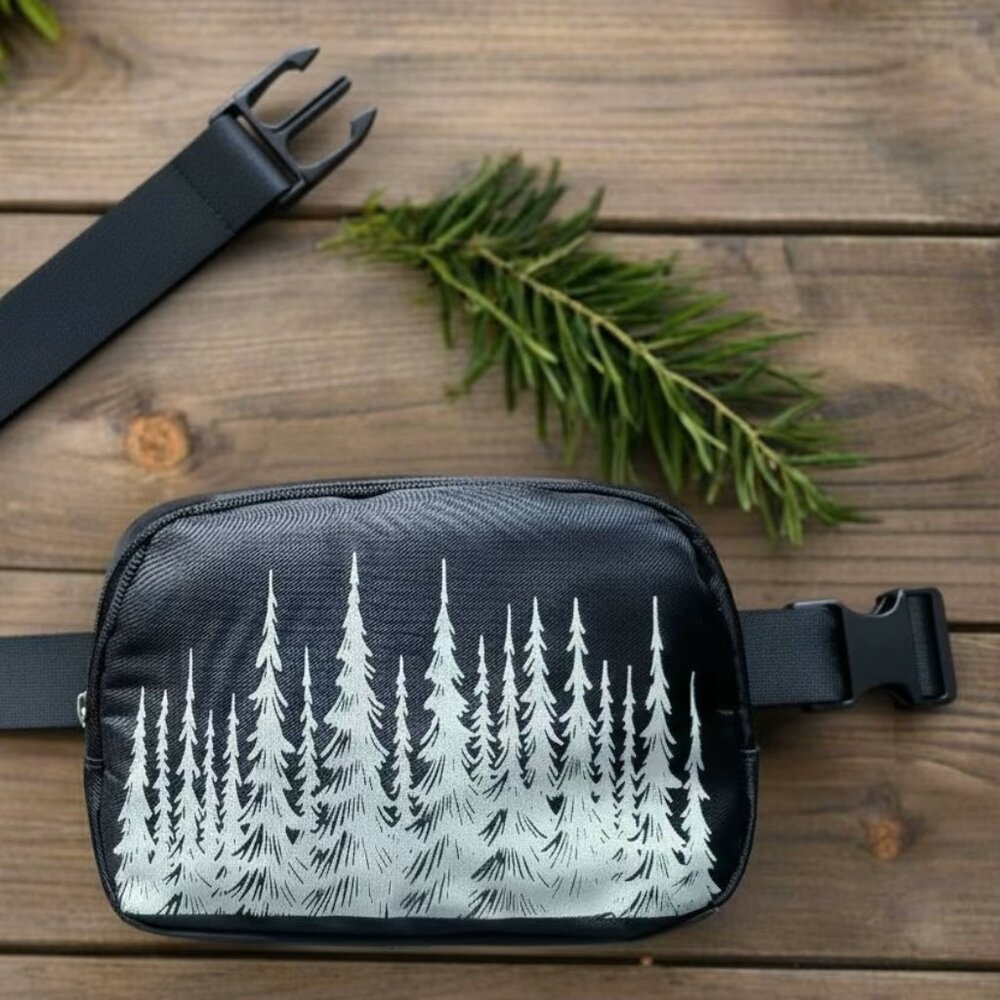 Adventure-Ready Fanny Pack | Waist Bag| Crossbody Bag | Forest Trees Design